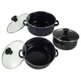 thumbnail image 4 of RENACLIPY Enamel Pot Enamel Cookware -Pcs, 4 of 5