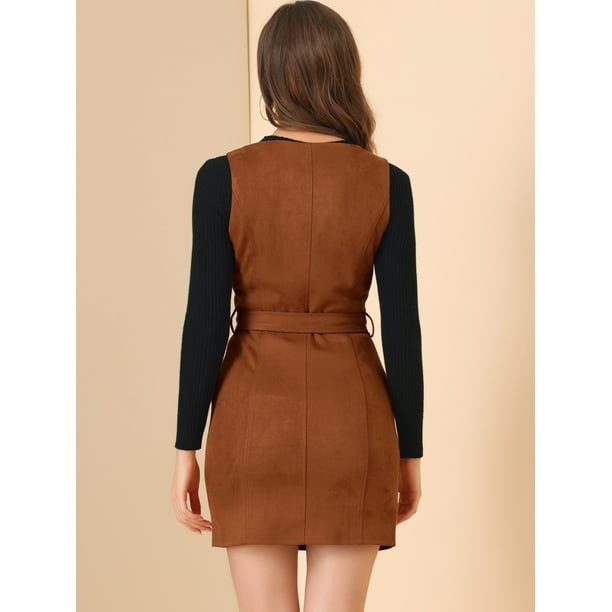 Vestidos cortos de gamuza sale