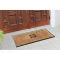 thumbnail image 3 of A1HC First Impression 30 in. x 48 in. Rubber and Coir Molded Double Monogrammed Door Mat, 3 of 9