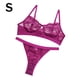 thumbnail image 1 of Encaje sexy conjunto de ropa interior sujetador ropa interior regalo para mujeres niñas, púrpura, S 2 piezas Scienceny XX000054-07, 1 of 5