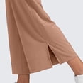 thumbnail image 5 of Women's Cropped Wide Leg Palazzo Pants High Waist Elastic Drawstring Casual Lightweight Trousers with Pockets Waisted Flowy Beach Trousers, 5 of 5