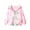 PinkB, variant on Girls Long Sleeve Jacket Zip Up Hoodie,Casual Jacket Printed Structure For Fall Indoor Outdoor