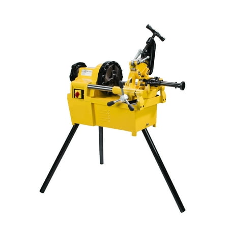 Manual Pipe Threader - Steel Dragon Tools® 7090E 1/2-inch to 2-inch Power Pipe Threader Threading Machine with 811A Die Head and Dies