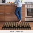 thumbnail image 5 of Brown Black Plaid Door Mat&nbsp;Indoor Outdoor Entrance, Non Slip Rug for Kitchen Bathroom Entryway Rug, Vintage Rustic Star Buffalo Check Washable Doormat Floor Mat for Office Home Decor 24x36 Inch, 5 of 8