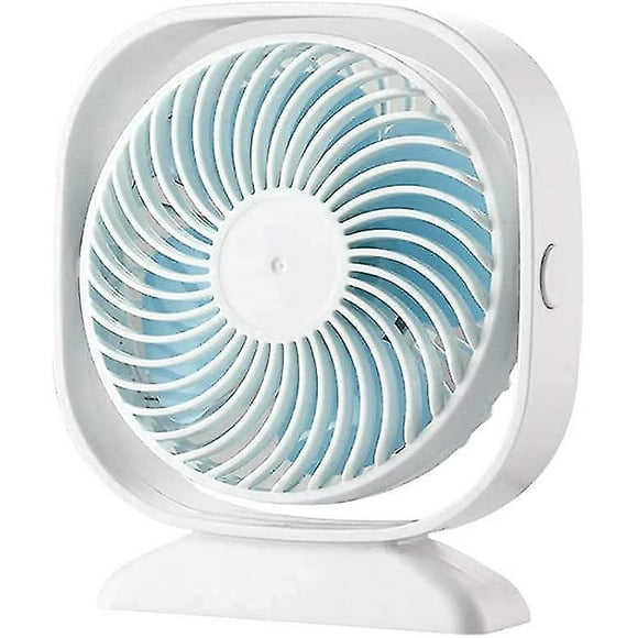 Yaju Usb Desk Fan, 360 Rotation Low Noise Table Fan, Energy Saving Portable Small Cooling Fan, Desktop Fans For Bedroom Home Office Sleeping (white1p