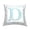 D, variant on Stupell Industries Antique Blue Letter B Square Decorative Printed Throw Pillow, 18 x 18