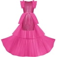 thumbnail image 2 of Drtj 2-14T Kids Teens Girls Dresses Sequin Party Formal Pageant Dress Tween Birthday Tulle Prom Princess Maxi Dress, 2 of 8