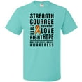 thumbnail image 3 of Inktastic Multiple Sclerosis Awareness Strength Courage and Support T-Shirt, 3 of 5