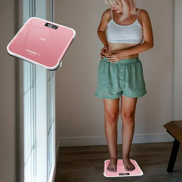 WKWeiS Fitness Home Commercial Indoor Weight Scale Lcd High-Definition Display Rechargeable Mini Scale Stylish and Beautiful Electronic Scale Flash Deals Clearance