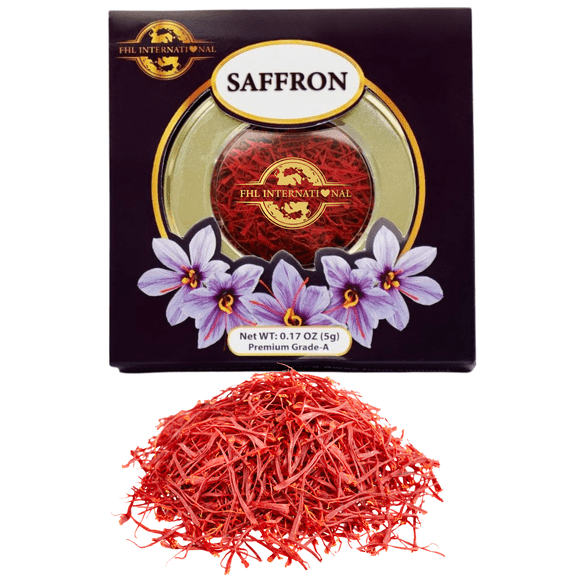 FHL Premium Saffron Threads, Grade A, 5g (0.18 oz)