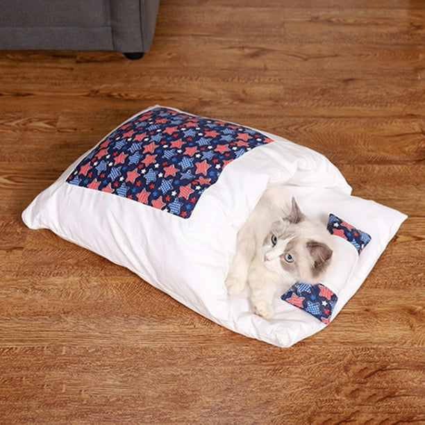 Mascota Gato Perro Dormir Cama Invierno Lavable Extraíble Antideslizante y