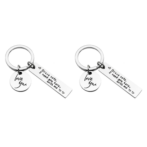 Sidaley Keychain Couple Gifts Art Crafts Hanging I Need Design Me You Key-ring Here Pendants With for Boyfriends Husband Father Supplies Type2 NO2