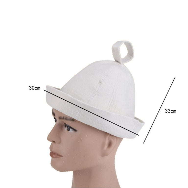 Wool Felt Hat,Wool Felt Hat,Russian Bath House Hat Wool Hat for Men Women,  Bath Protection Hat,Embroidered hut Spa Hat,Show Caps Hut 