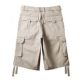 thumbnail image 3 of Ma Croix Pro Club Mens Cotton Twill Cargo Short Pants with Belt 30"-52", 3 of 4