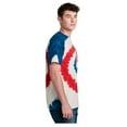 thumbnail image 3 of Port & Company Men's Tie-Dye Cotton Short Sleeve T-Shirt USA Rainbow 4X-Large, 3 of 3