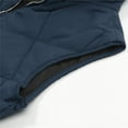 thumbnail image 6 of Women's Stand Collar Warm Padded Zip Closure Side Pockets Gilet Quilted Puffer Vest, 6 of 8