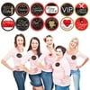 Big Dot of Happiness Red Carpet Hollywood - Movie Night Party Funny Name Tags - Award Party Badges Sticker Set of 12