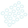 thumbnail image 3 of 20Pcs Flexible Loose Leaf Buckle for Cards and Files  Binder Ring 30mm Diameter, 3 of 7