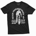 thumbnail image 3 of Men's Bicycle Bike T-shirt Old guy on bicycle Papa Dad Grandpa biking Tee Shirt Christmas Tee (XX-Large Navy Blue), 3 of 7