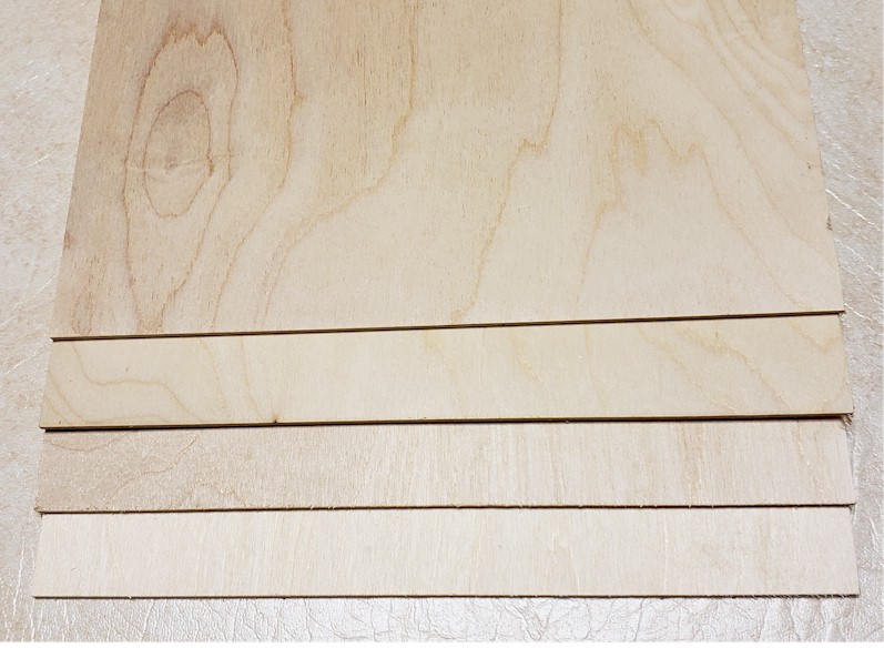 LASERWOOD Baltic Birch Plywood 1/8 x 15 x 24 pkg 10 by Woodnshop 