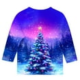 thumbnail image 5 of BFHHYA Kids' Boys Girls Christmas T-Shirt - Christmas Tree Printed 3/4-Sleeve Crew Neck Top for Daily Holiday Wear (3-12Y), 5 of 5
