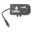 thumbnail image 4 of Electric Bike LED Power Indicator Panel Electric Bike Modification Display Meter with Waterproof 5p Male for 22.2mm Handlebar (YJD), 4 of 4