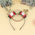 thumbnail image 2 of Sunloudy Navidad Lentejuelas Astas Diadema Dibujos animados Reno Campana Arco Aros para el cabello para Año Nuevo Halloween Sunloudy  Christmas Sequin Antlers Headband, 2 of 9