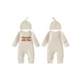 thumbnail image 2 of BemeyourBBs Newborn Baby Boys Spring Fall Winter Clothes Baby Boy Mommys Little Prince Mama's Little Man Outfit Waffle Knit Romper Letter Embroidery Long Sleeve One Piece Jumpsuit and Hat Set, 2 of 9
