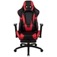 thumbnail image 6 of Emma + Oliver Racing Gaming Ergonomic Chair with Reclining Back, Footrest in Red LeatherSoft, 6 of 13