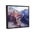 thumbnail image 3 of Stupell Industries Desert Canyon Road Arid Vegetation Cliffs Landscape Photograph Jet Black Floating Framed Canvas Print Wall Art, Design by Steve Smith, 3 of 5