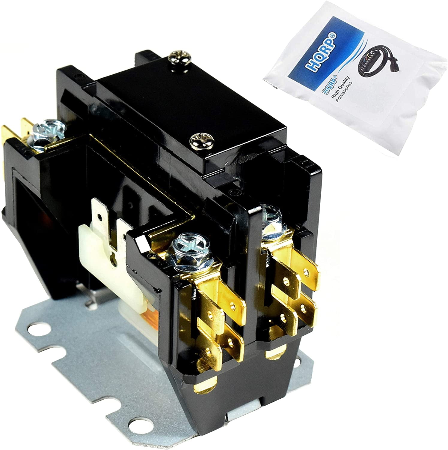 HQRP Single Pole / 1 Pole 30 Amp Condenser Contactor Compatible with Carrier Payne Bryant HN51KC024 Replacement, UL