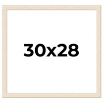30x28 Frame White Real Wood Picture Frame Width 1.5 inches | Interior Frame Depth 0.5 inches | Barn