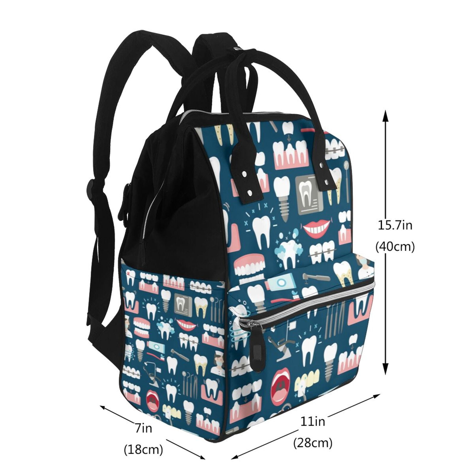 Defioc Dental for Baby Diaper Bag Backpack - Baby Bag for Boys & Girls - Diaper Backpack - Large Travel Diaper Bags- Baby Registry Search & Shower Gifts