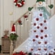 thumbnail image 5 of Juego de 24 Bolas Navideñas | Adornos Navideños de Plástico Beige, Rojo, Caqui y Verde | Adornos Irrompibles para Árbol de Navidad de 6 Cm | Orificios Ajustables para Colgar | Decoración para Pared,, 5 of 6