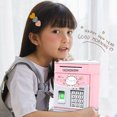 thumbnail image 2 of Cartoon Electronic ATM Password Piggy Bank Cash Coin Can Auto Scroll Paper Money Saving Box Gift for Kids The best holiday gift, 2 of 4