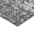 thumbnail image 4 of HomeRoots 612981 9 x 12 ft. Charcoal & Silver Abstract Washable Indoor & Outdoor Rectangle Area Rug, 4 of 5