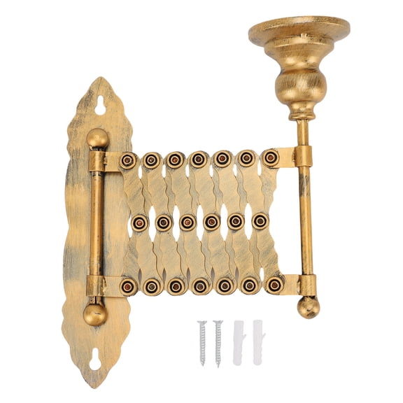 BIMZUC Extendable Iron Taper Candle Holder – Antique Bronze Wall Sconce, 6‑13” Adjustable, Vintage Metal Decor for Living Room & Housewarming Gift