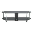 thumbnail image 5 of Pemberly Row Steel TV Stand w/ Cable Management for up to 65" TVs - Black/Chrome, 5 of 9
