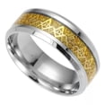 thumbnail image 2 of GKNET Gold Freemason Masonic Stainless Steel Ring Band For Men Punk Delicate Jewelry Size 8-13-13, 2 of 6