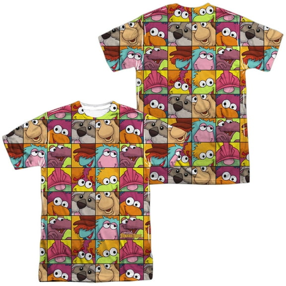 Fraggle Rock - Character Squares (Front/Back Print) - Short Sleeve Shirt - Large