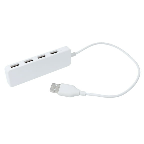 Oraceous High USB 2.0 4 Ports Hub Extension Splitter Adapter Converter for Laptop PC Computer Charger (White)