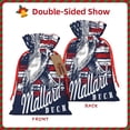 thumbnail image 2 of Fuzoiu Mallard Duck With American Flag Print Christmas Gift Bag,Burlap Gift Bag with Drawstring Closure & Hang Tag,Perfect for Holidays, Birthdays, and Special Occasions-Medium, 2 of 7