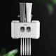 thumbnail image 4 of Toothbrush Holder, Automatic Wall Mounted Toothpaste Dispenser And Toothbrush Holder Set For Kids And Adults (gray), 4 of 5