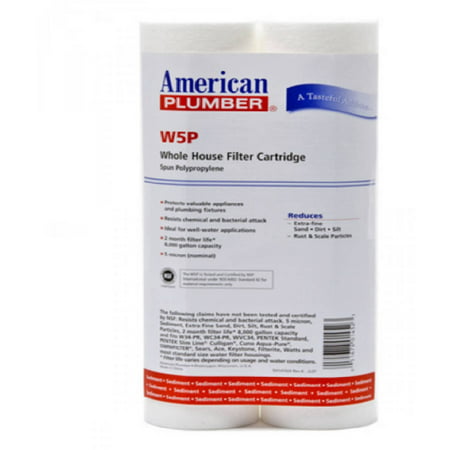 W5P American Plumber Whole House Sediment Filter Cartridge, (Best Whole House Sediment Filter)