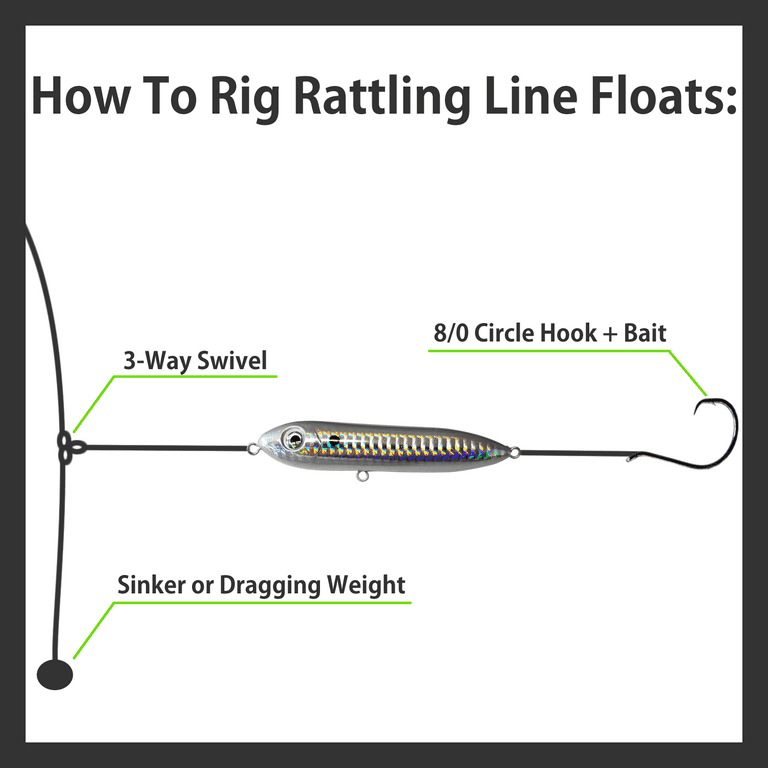 Rattling Line Float for Santee Rig by Catfish Sumo 