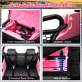 thumbnail image 6 of Farmdex 24V Ride on Toys 2-Seater Ride on Truck, 400W Ride on Cars with Remote Control, Electric Car for Kids w/ Power Display, High/Low Speed, Light Control, Bluetooth, Music, Suspension, Pink, 6 of 7