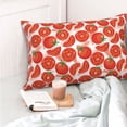 thumbnail image 4 of Yiaed Tomatoes Print Brushed Microfiber Envelope Pillowcases, Standard,Envelope Closure Pillow Cases(No pillow core)-14"x20", 4 of 6