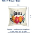 thumbnail image 6 of Happy Mothers Day Throw Pillow Covers,Red Paper Flowers for The Holiday Decorative Pillow Covers Digital Printing Blended Fabric for Couch Sofa Bed Invisible Zipper 18X18 in, 6 of 6