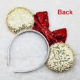 thumbnail image 4 of Mouse Ears Sequin Bow Hair Band Patriotic Headbands 4th of July Headwear Sparkle Star Hair Hoop Princess Head Bopper Cosplay Costume Tiara for Kids Gi, 4 of 5
