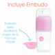 thumbnail image 2 of Popyum Biberón Anticólico Para Mezclar Fórmula 9oz/260ml 2pz Color Rosa Transparente, 2 of 3